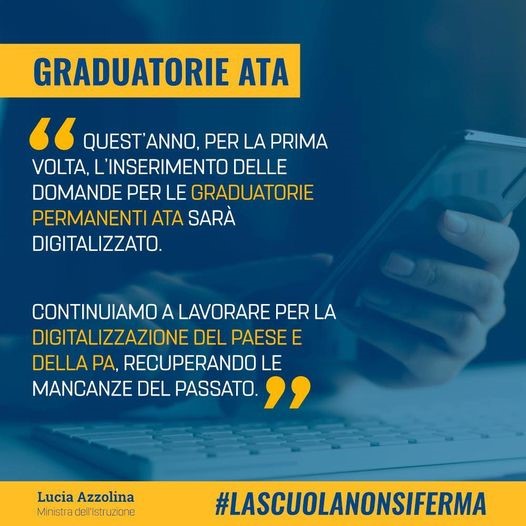 Aggiornamento digitalizzato per le graduatorie ATA